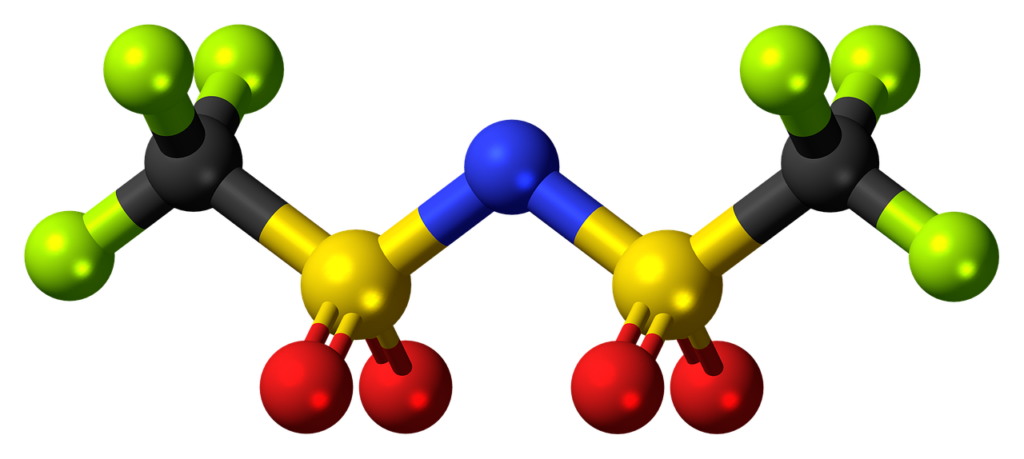 Bistriflimide Anion, Molecule, Model, Compound, Structure, Chemistry, Science, Atoms, Molecule, Molecule, Molecule, Molecule, Molecule, Chemistry